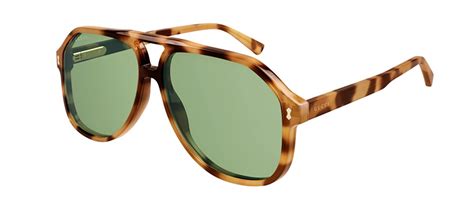 gg102s gucci green|Gucci™ GG1042S Aviator Sunglasses .